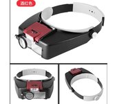 Adjustable Headband 10X Lighted Magnifying Glass Watch Repair Tool Head Magnifier