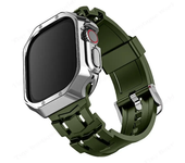 Silicone Strap+Case for Apple Watch 49mm 45mm 44mm Band for i watch 45mm Ultra2 Series 9 8 7 6 5 4 se 3 2 1 watch Accessories