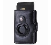For Airtag Wallet Leather Case Apple AirTags GPS Tracker Men's Air Tag Wallet with Money Clip RFID Blocking Credit Card Holder