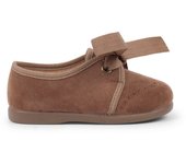 Pisamonas Zapatito Niños Tipo Blucher Con Lazo Y Picados