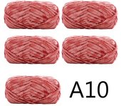 5pcs X100g Soft Velvet Yarn For Knitting Sweater Scarf Blankets Thick Crochet Yarn Threads