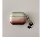 Retro Mint Latte Transparent Gradient Cute Pendant Earphone Case Cover for AirPods 1 or 2 3 4 AirPods Pro Pro 2