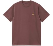 Camiseta de Manga Corta Carhartt WIP Chase para hombre en color rosa