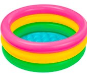 Piscina hinchable 3 aros +base hinchable 61 x 22cm, 28 Litros