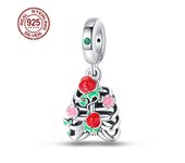 S925 Sterling Silver Halloween Series Skeleton Devil Charm Fit Original Pandora Bracelet For Women Birthday Fine Jewelry Gift