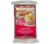 Fondant Funcakes Rojo Rubí 250 G - Ideal para Decorar Tartas, Cupcakes y Galletas