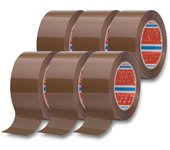 Cinta de embalaje transparente de alta calidad - 6 rollos de 48mm x 100m - Para logística Express