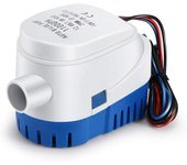 Bombas de achique, bomba de achique automática de 12 V 1100 GPH, bomba de agua líquida silenciosa automática para bomba de achique marina, bomba de agua para barcos, estanques, piscinas.