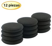 12Pcs Round Car Waxing Polish Wax Foam Sponge High Density Applicator Pads Cleaning Sponge Auto Detail Washing Car Cleaning Tool
