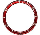 38mm*31.5mm Flat Resin Aluminium Watch Bezel Insert Fits SKX007 SKX009 SRPD Watch Case NH36 NH35 Movement Men Watch Parts