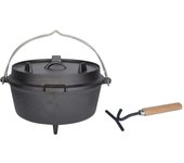 Esschert Design Horno holandés 6,5 L negro FF235