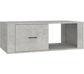 vidaXL Mesa de centro madera contrachapada 100x50,5x35cm Blanco, Negro, Blanco brillante Mesita de Salón o Comedor o Auxiliar Mesa de Café Meuble Salón