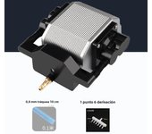 30L/min 16w High Energy Powerful Compressor Aquarium Increasing Oxygen Air Pump 1800L/H 40db Ultra Silence for Fish Tank Ponds