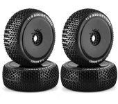 4Pcs 1/8 4WD Nitro Off Road Buggy Tires Wheel Rims 17mm Hex for 1:8 Scale RC Car HSP HPI Kyosho ZD Hongnuo Redcat Traxxas