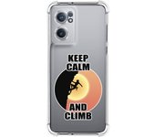 Funda Silicona Antigolpes para Oneplus Nord CE 2 5G diseño Mujer Escalada Dibujos