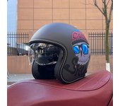 2024 NEW motorcycle helmet for men and women 3C certification 3/4 helmet retro half helmet motorcycle commuting for all seasons