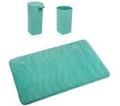 Set de Baño Versa Azul Polipropileno 45 x 2 x 75 cm Moderno