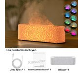 KINSCOTER RGB Flame Aroma Diffuser Air Humidifier Ultrasonic Cool Mist Maker Fogger LED Essential Oil Fire LED Lamp Difusor Gift