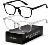 Blue Light Blocking Glasses - Fashion Square Fake Eyeglasses, Anti UV Ray Computer Gaming Glasses Blue Blockers for Women/Men