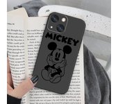 Disney Mickey Minnie Couple Phone Case For Apple iPhone 14 13 12 11 SE XS XR X 7 8 6 mini Plus Pro MAX Soft Black Cover