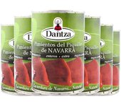 Dantza pimientos del piquillo extra de Navarra lata 390 g x 6 latas. Total 2.34 kg