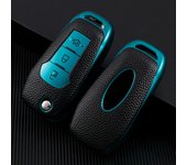 Leather TPU Car Remote Key Case Cover For Ford Figo 2017 Mondeo 5 Ecosport Fiesta Mk8 Everest Ranger Fusion Kuga Escort F150