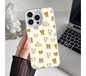 Epc Cute R-Rilakkuma Phone Case IMD Phone Case For IPhone 16 15 14 13 12 11 Pro Max Plus Color Silver Cover
