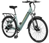 CECOTEC 07215 Bicicleta Eléctrica Urbana: 90 km Autonomía, Suspensión y Seguridad Óptima