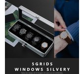 1/3/5 Slots Aluminum Suitcase Case Display Storage Box Watch Storage Box Case Watch Bracket Clock Watch Clock Box Tool Box