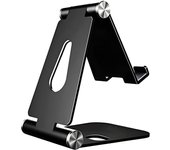 Aisens soporte de sobremesa tamaño m ajustable (2 pivotes) para movil / tablet - color negro