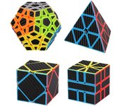 MAGIC SELECT Cubo Mágico 3x3 Meilong Moyu Fibra de Carbono Antideslizante
