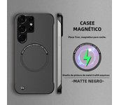 Magnetic Metal Painting Ultra Thin Frameless Phone Case For Samsung Galaxy S22 S21 FE Plus Note 20 Ultra Wireless Charging Cover