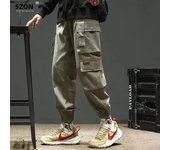 2024 spring and summer new Japanese loose leg casual pants men's fashion brand all simple and comfortable overalls