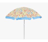 PANDAHOME Sombrilla playa,Parasol Protec.Solar Upf +50 Palm Leaf 2 Colores Surtidos 180 Cm/200Cm/220Cm/240Cm
