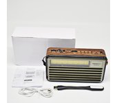 Altavoz Bluetooth Inalámbrico M-521BTS Con Linterna LED Radio FM AM SW Carga Solar Radio De Emergencia Con Sensibilidad Alta Y Bandas Completas