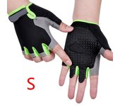 Guantes de bicicleta de montaña de medio dedo Guantes de bicicleta acolchados que absorben los golpes