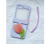 Korean Fresh Portable Rope Tulip Stand Holder Candy Color Case for for Samsung Galaxy Z Flip 5 Z Flip5 Zflip5 Flip5 Zflip5 Cover