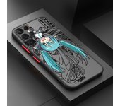 Vocaloid Cartoon Cute Girl For Samsung Galaxy S24 S23 S22 S21 S20 Ultra Plus FE Note 20 5G Frosted Translucent Phone Case