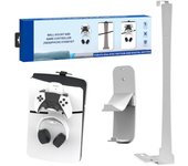 Ps5 Slim Wall Mount, Sturdy Steel Ps5 Slim Wall Bracket For Playstation 5 Slim Disc And Digital Edition, With Headphone Hanger