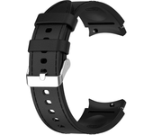 Silicone+Leather Strap for Samsung Galaxy Watch 7 6 5 Pro 40mm 44mm Band Watch6 4 Classic 47/43/46mm Replacement Correa Bracelet