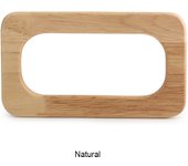 2PCS Rectangular Square Bag Handle Replacement Crossbody Bag Shoulder Bag Beach Bag Wooden DIY Handle Wallet Accessories