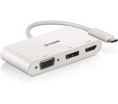 D-Link DUB-V310 Hub USB-C a HDMI/DisplayPort/VGA