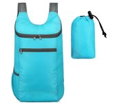 Mochila de montañismo al aire libre para hombres y mujeres, mochila de ciclismo, ligera, portátil, impermeable, bolsa de viaje deportiva plegable