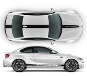Pegatinas/vinilos para coche franjas compatibles con  bmw m3/m4/m5