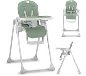 Asalvo Trona Arzak – Trona para Bebé Ligera y Plegable con Altura Regulable, Respaldo Reclinable y Bandeja Extraíble