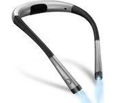 LED Rechargeable Neck Reading Light,Book Light for Reading in Bed,3 Colors,6 Brightness Levels,Bendable Arms Led Book,Neck Light