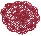 20cm Round Placemat Cup Coaster Mug Kitchen Christmas Table Place Mat Cloth Lace Crochet Tea Coffee Pan Doily Handmade Pad