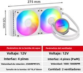 Teucer Water Cooling CPU Cooler RGB Computer Fan 120 240 360MM Heatsink Integrated Radiator LGA 1700/1151/2011/1200 AMD AM4 AM5