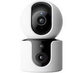 Xiaomi Smart Camera C300 Dual, Doble Lente de 3 MPx, Visión Nocturna por Infrarojos, Giro e Inclinación, Audio Bidireccional, Blanco