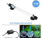 13W UV Light Sterilization Lamp Submersible Ultraviolet Sterilizer Water Disinfection for Aquarium Fish Tank Pond AC220-240V